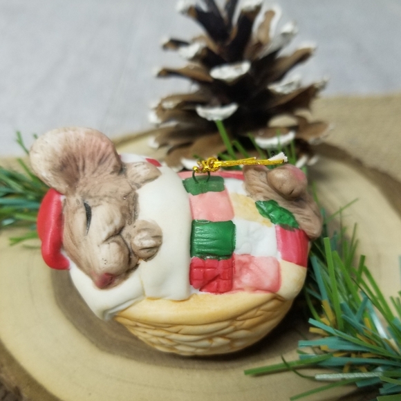 current Other - Vintage ( 1988) Current ceramic Mouse ornament